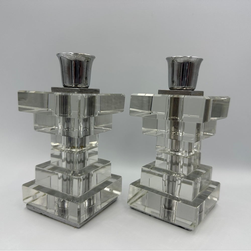 2 Beautiful Vintage Candlestick holders